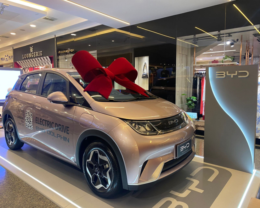 Miramar Shopping sorteia carro 100% elétrico em campanha de Natal