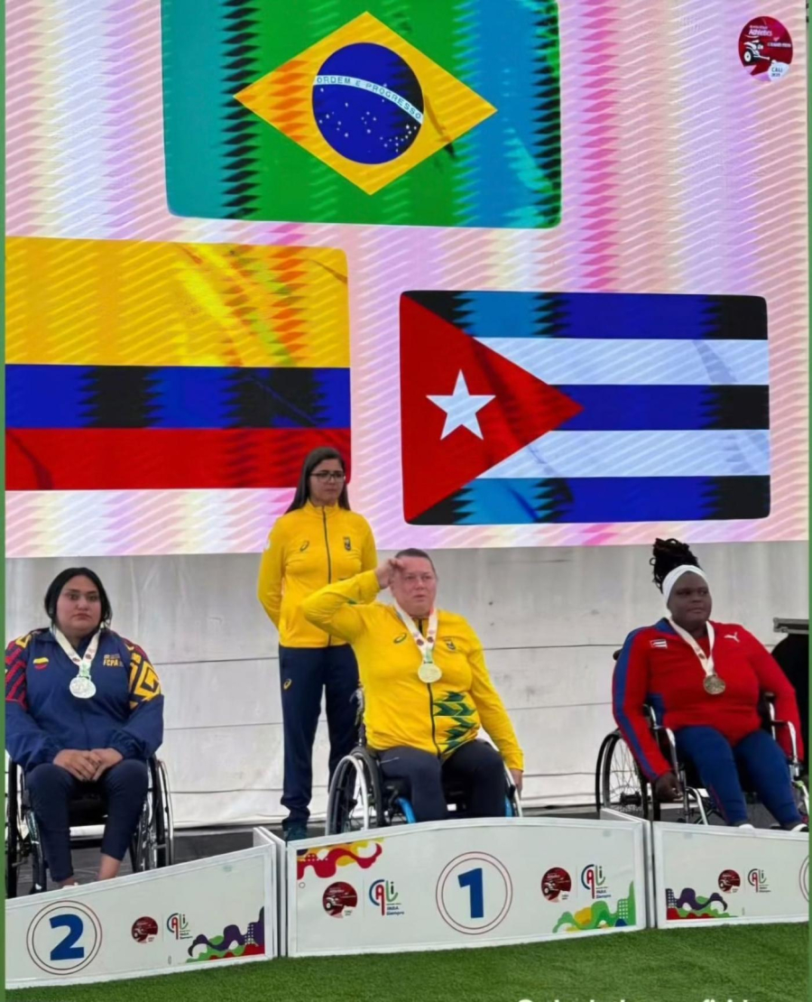 Santista Beth Gomes fatura dois ouros em Grand Prix de Atletismo Paralímpico na Colômbia